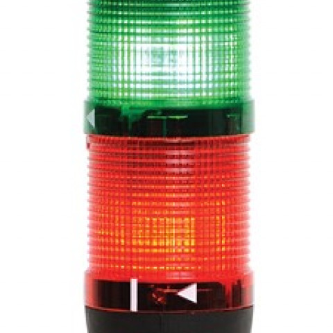 IK Serisi Dört Katlı 220V AC Buzzerlı Flaşör 100mm Borulu Plastik Ayaklı Led Kolon 50mm