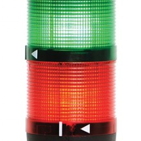 IK Serisi Dört Katlı 220V AC Buzzerlı 110mm Plastik Boru ve Ayaklı Led Kolon 70mm