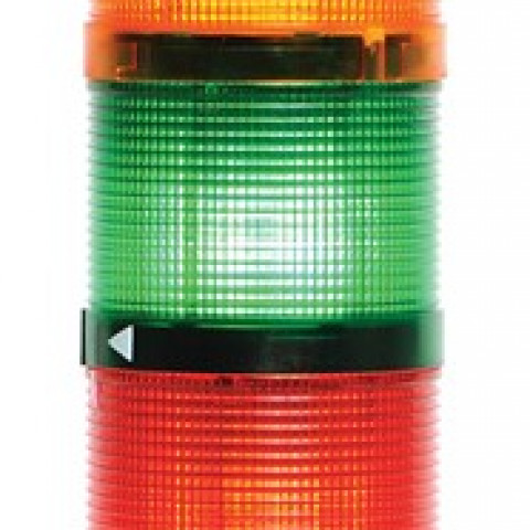 IK Serisi Beş Katlı 220V AC Buzzerlı 110mm Plastik Boru ve Ayaklı Led Kolon 70mm