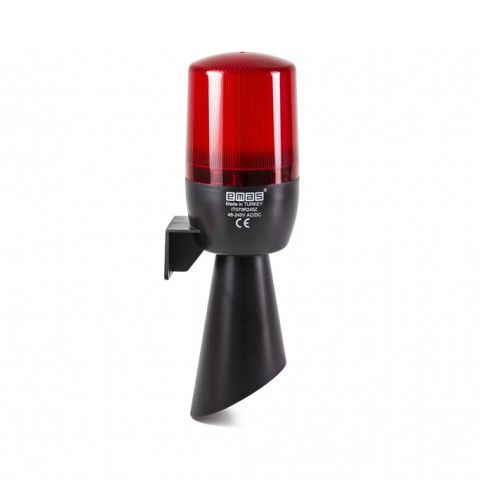 IT Serisi Kırmızı 48-240V AC/DC Buzzerlı Led Korna 70mm