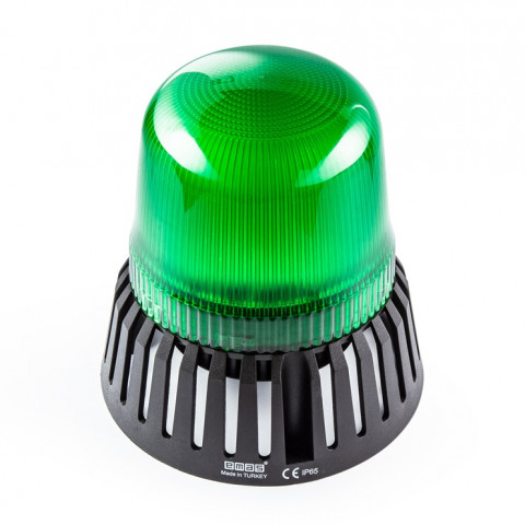 IT Serisi Yeşil 24V AC/DC Buzzerlı Led Tepe Lambası 120mm