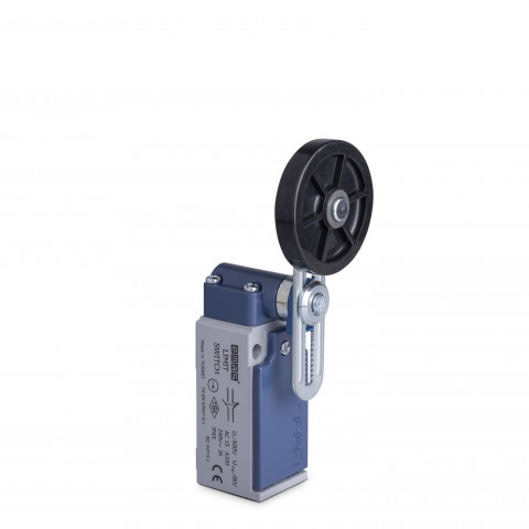 L51 Metal Gövde 50 mm Lastik Ayarlanabilir Kollu Makara Ani Hareketli 1NO+1NC Sınır Şalter