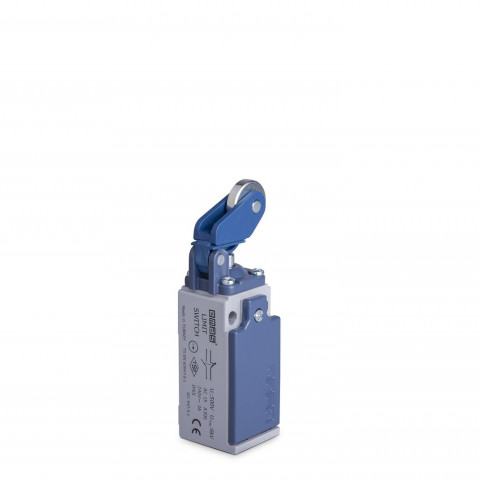 L51 Metal Gövde 22 mm Metal Makaralı Manivela Ani Hareketli 1NO+1NC Sınır Şalter