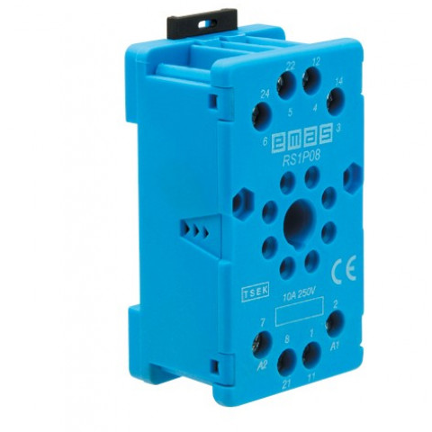 RS1 Serisi 8 Pin Mavi Röle Soketi