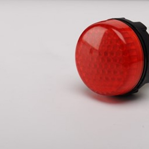 S Serisi Plastik 230V AC Kırmızı 22 mm Sinyal