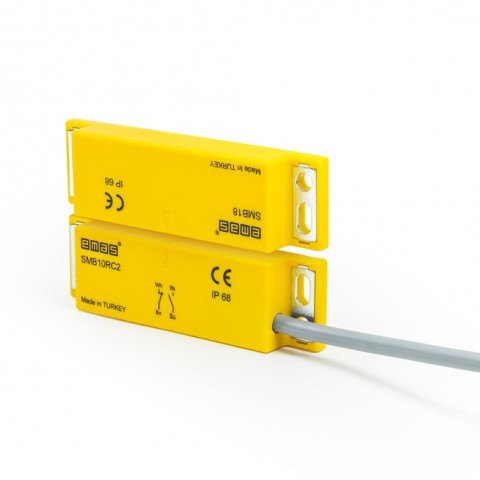  Plastik Sağ Çıkış 1NC+1NO 8mm 2m Kablolu 78mm Dikdörtgen Manyetik Kapı Switch