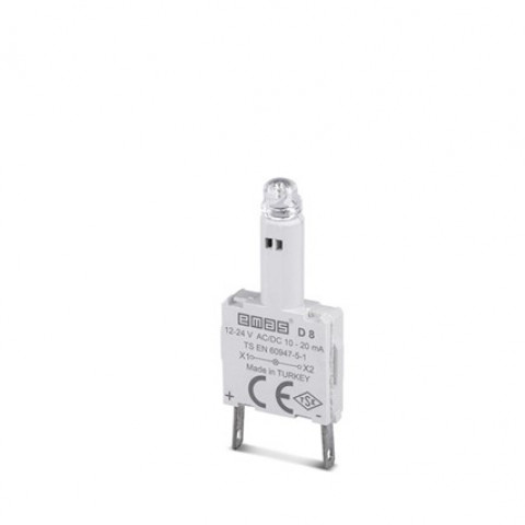 Yedek Led'li  12-30V AC/DC Sarı Sinyal Blok